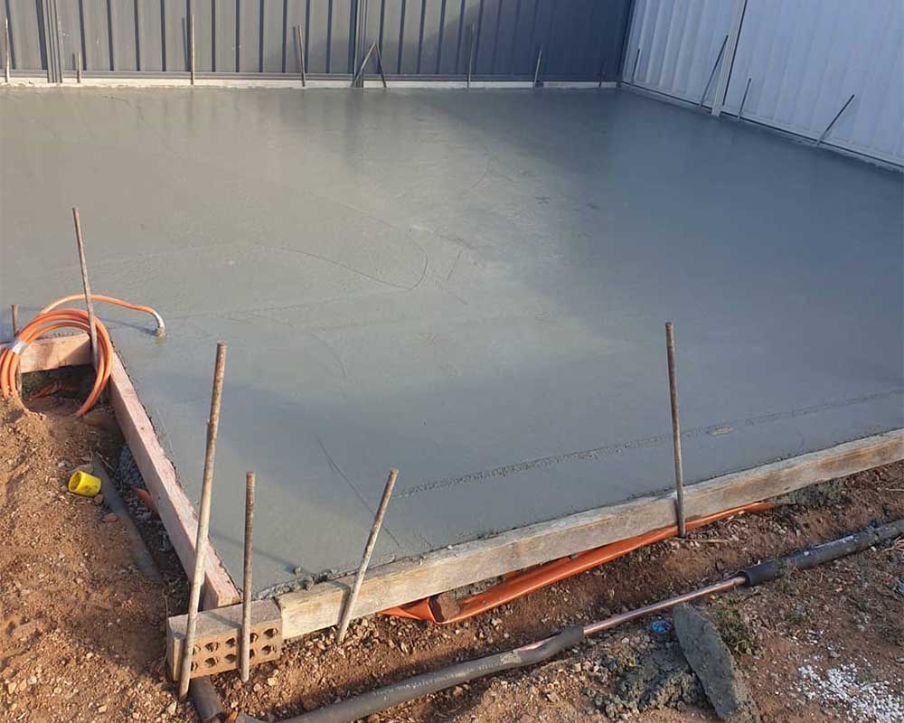 Residential concrete flooring Gold Coast project