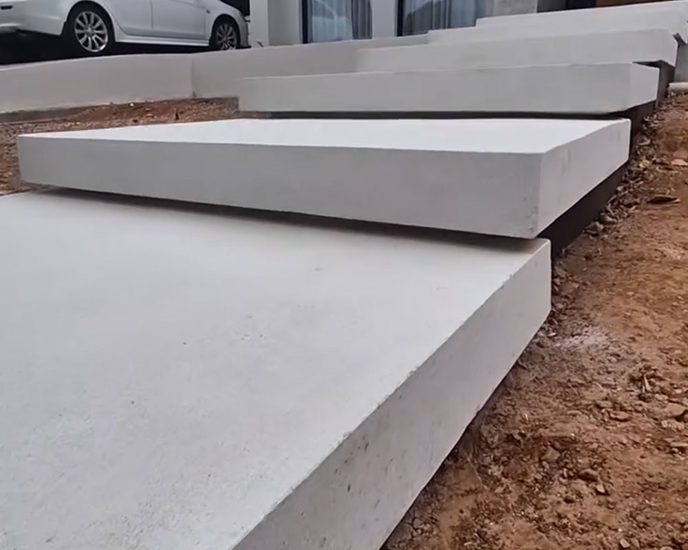 Floating concrete stairs on the Gold Coast