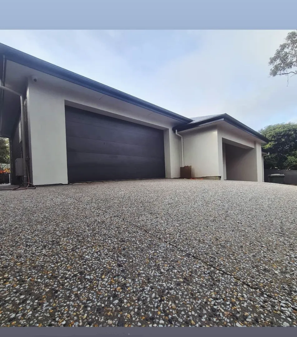 Exposed aggregate driveway Brisbane