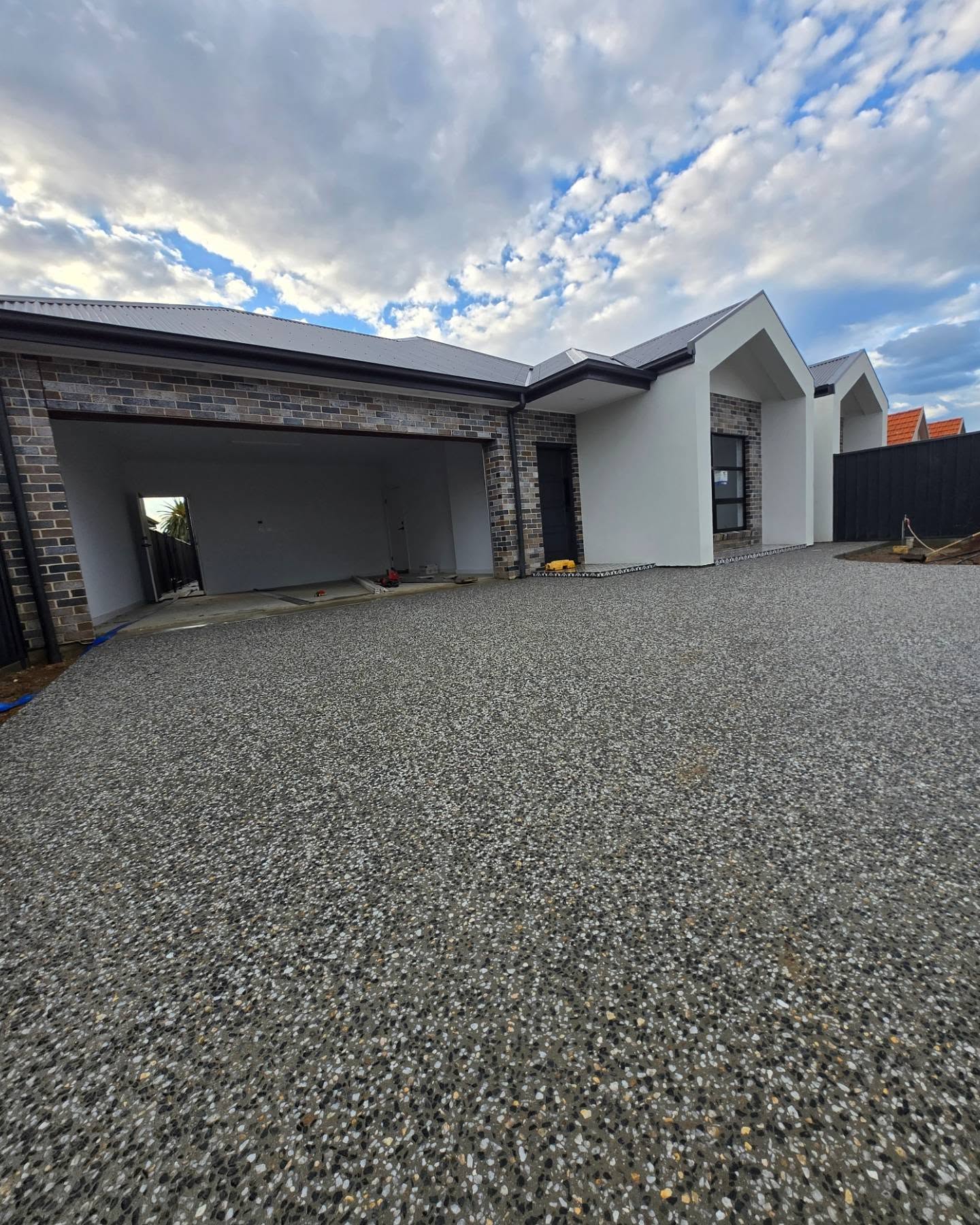 Exposed aggregate driveway Brisbane