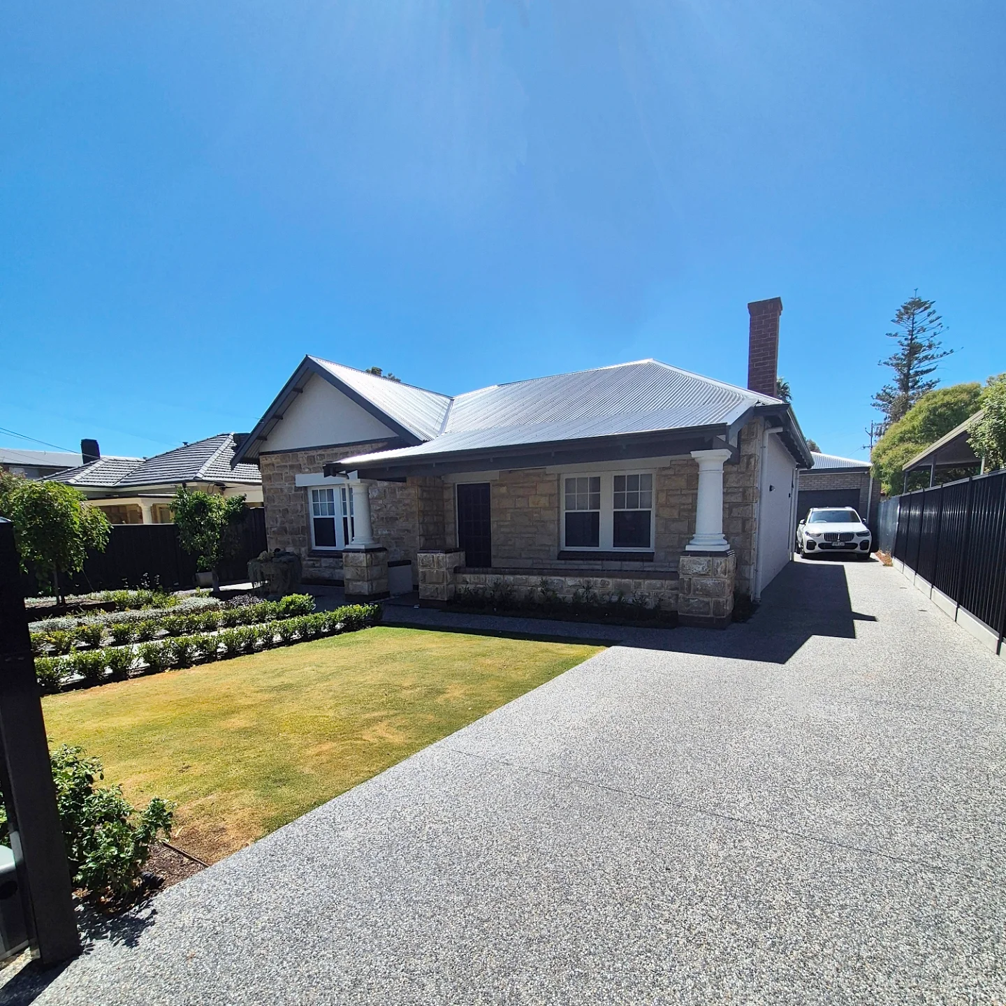 Exposed aggregate driveway Brisbane