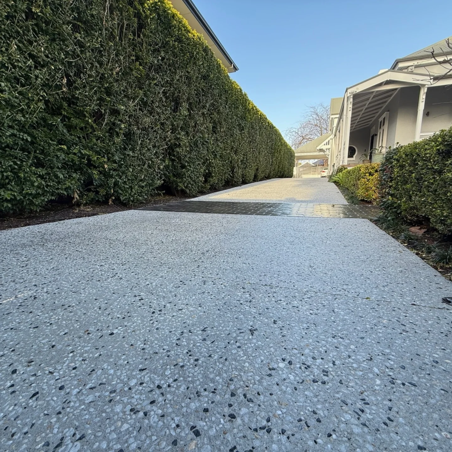 Exposed aggregate driveway Brisbane