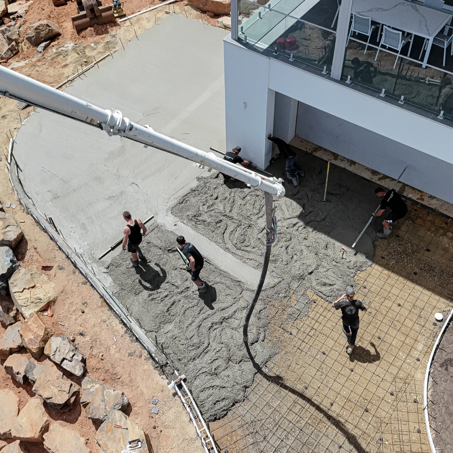 Exposed aggregate driveway Brisbane